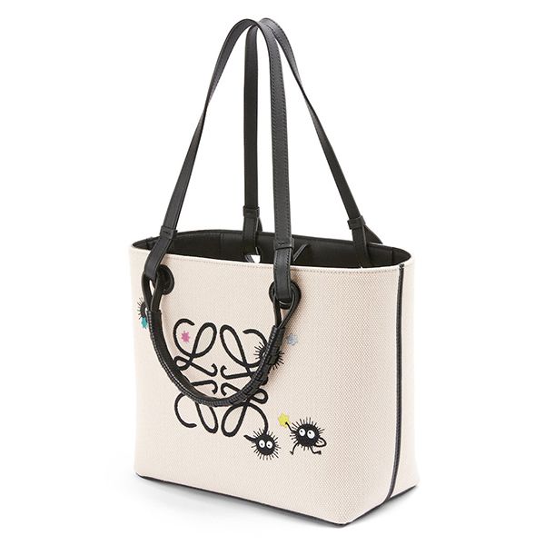 ロエベ×スタジオジブリ ススワタリ アナグラムトート 偽物 スモール (ジャカード&カーフ)A717S72X16